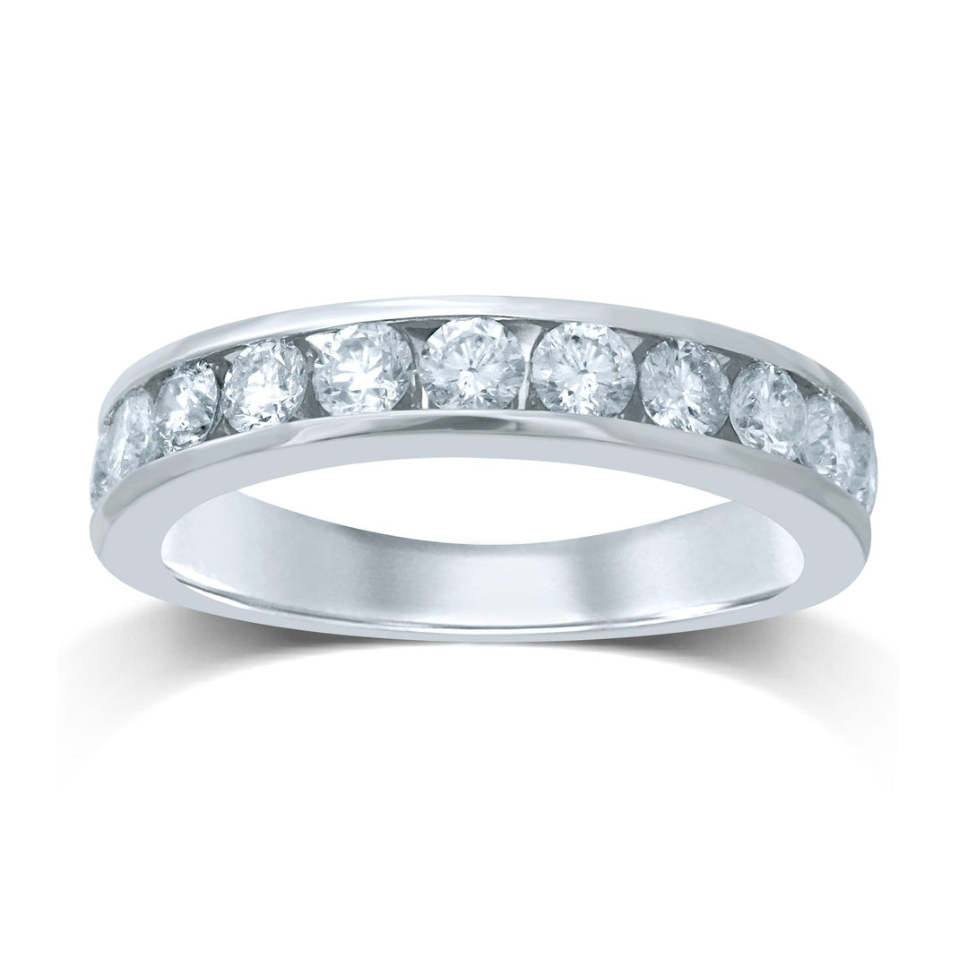 Elegant 14K 0.36CT Diamond Ladies Band (11 Diamond Stones)