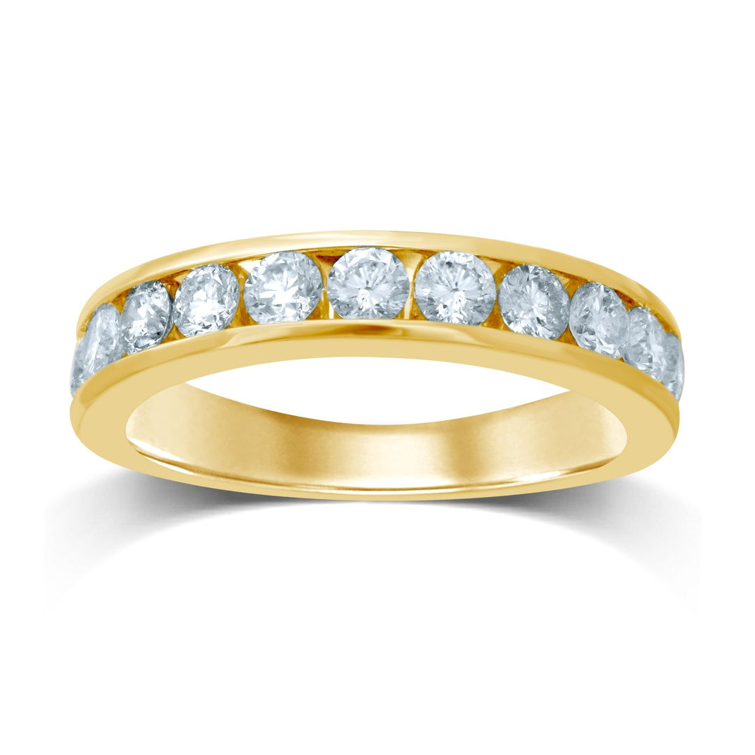 Elegant 14K 0.90CT Diamond Band (11 Diamond Stones)