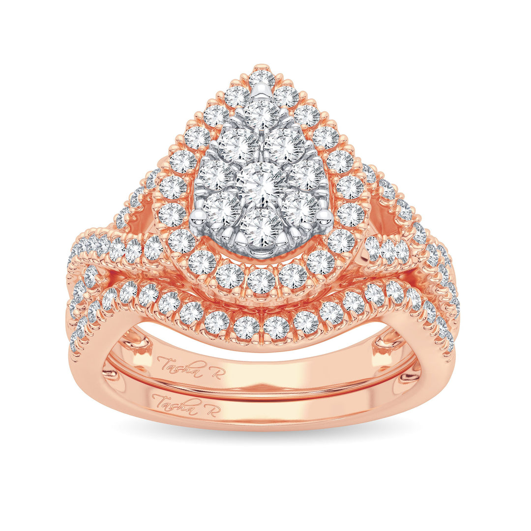 Exquisite 14K 1.00ct Diamond Bridal Ring