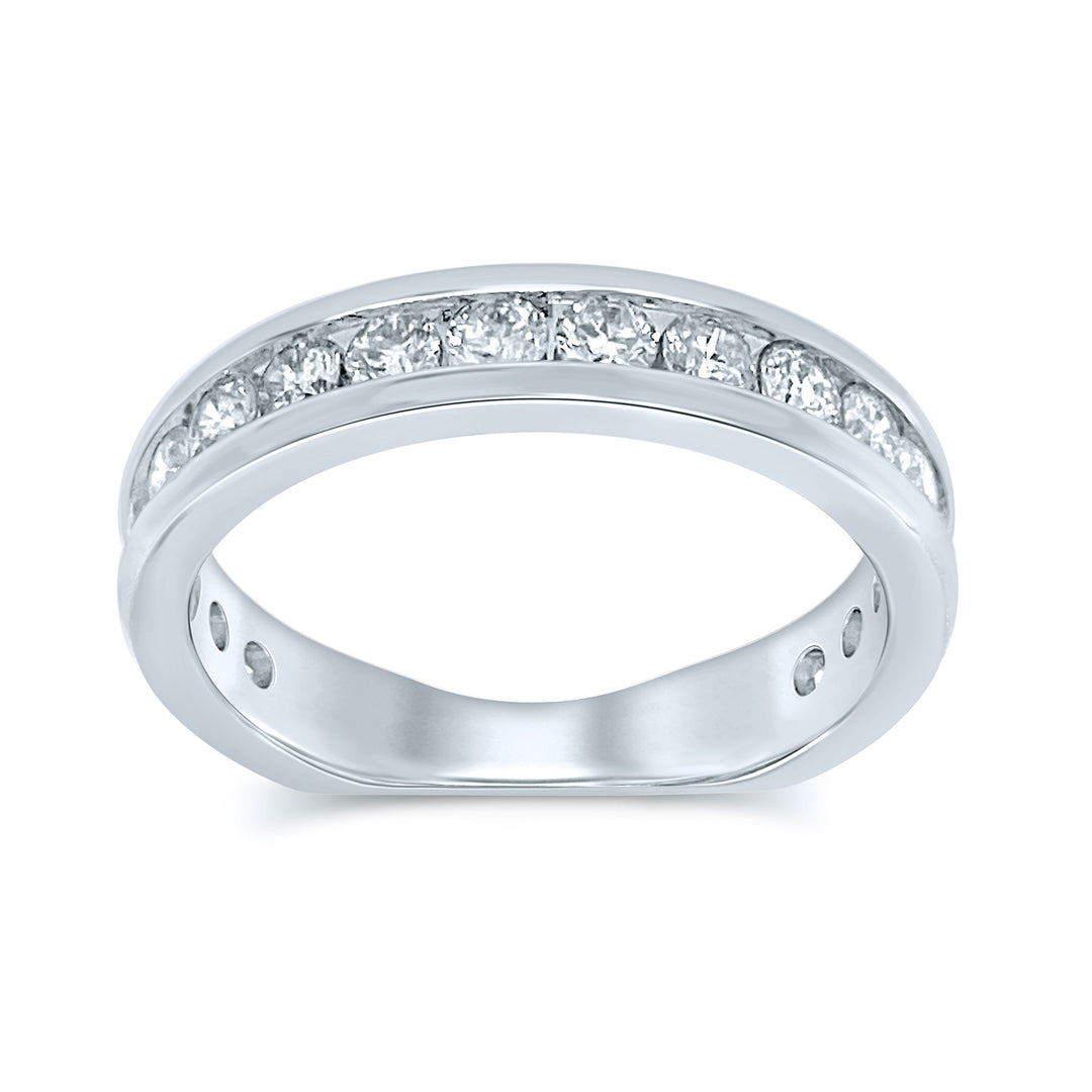 Magnifcnet 14K 0.90CT Diamond Band (18 Diamond Stones)