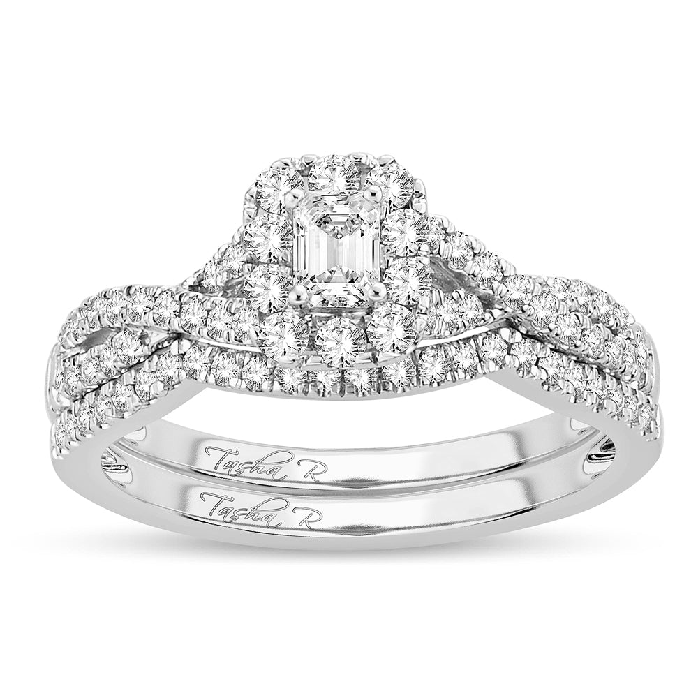 Dazzling 14K 0.75CT Diamond BRIDAL  RING