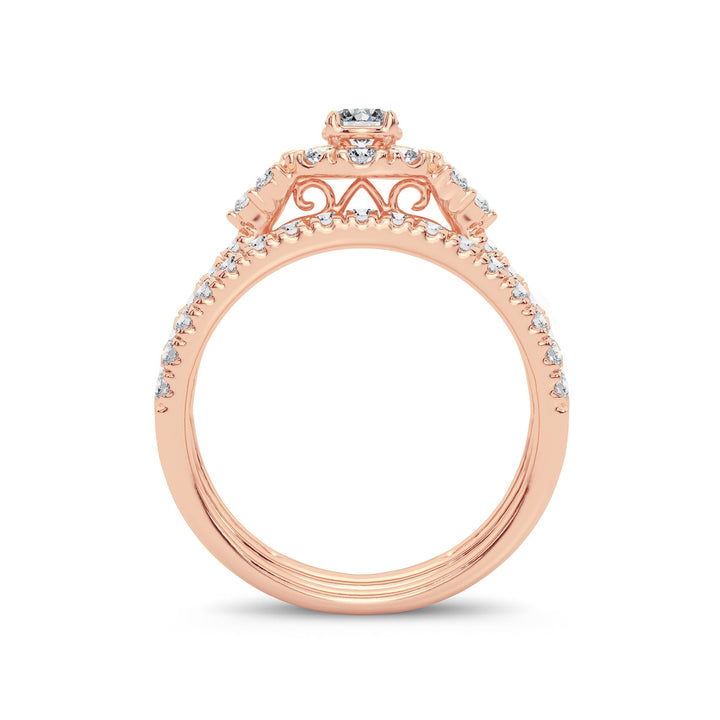 14K 1.00ct Diamond Bridal Ring