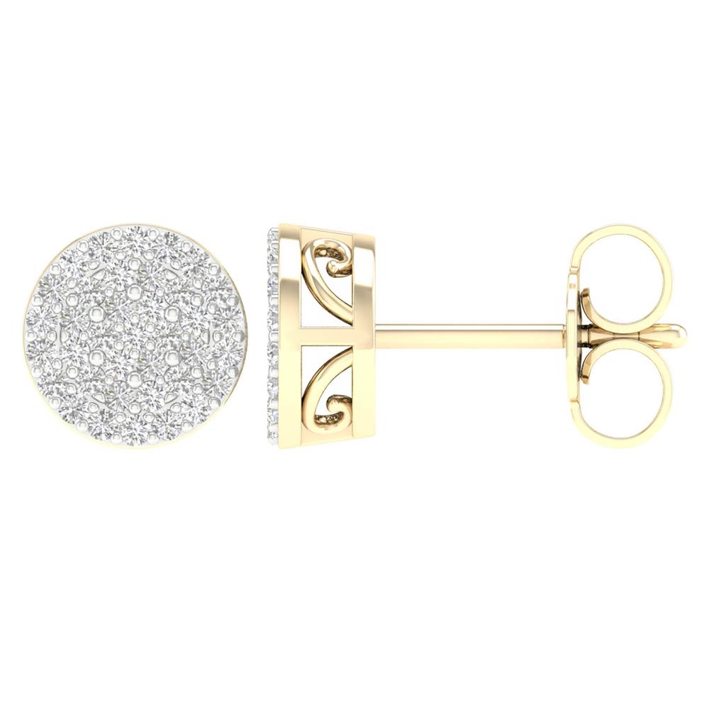 Magnifcnet 10K 0.25ct Diamond Earring