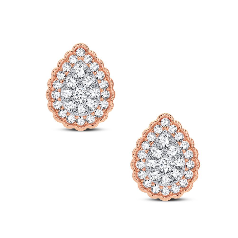 Magnifcnet 14K 0.50CT DIAMOND EARRING