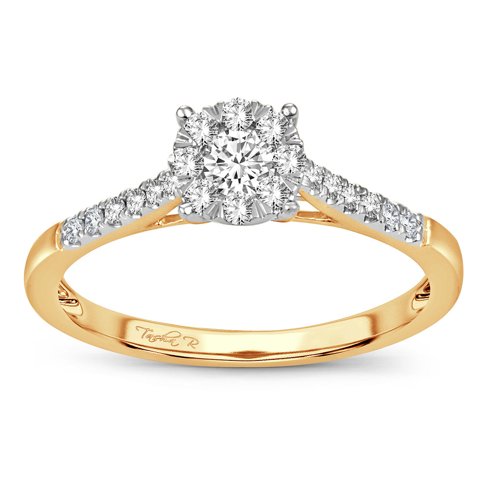 Dazzling 14K 0.35CT Diamond ring