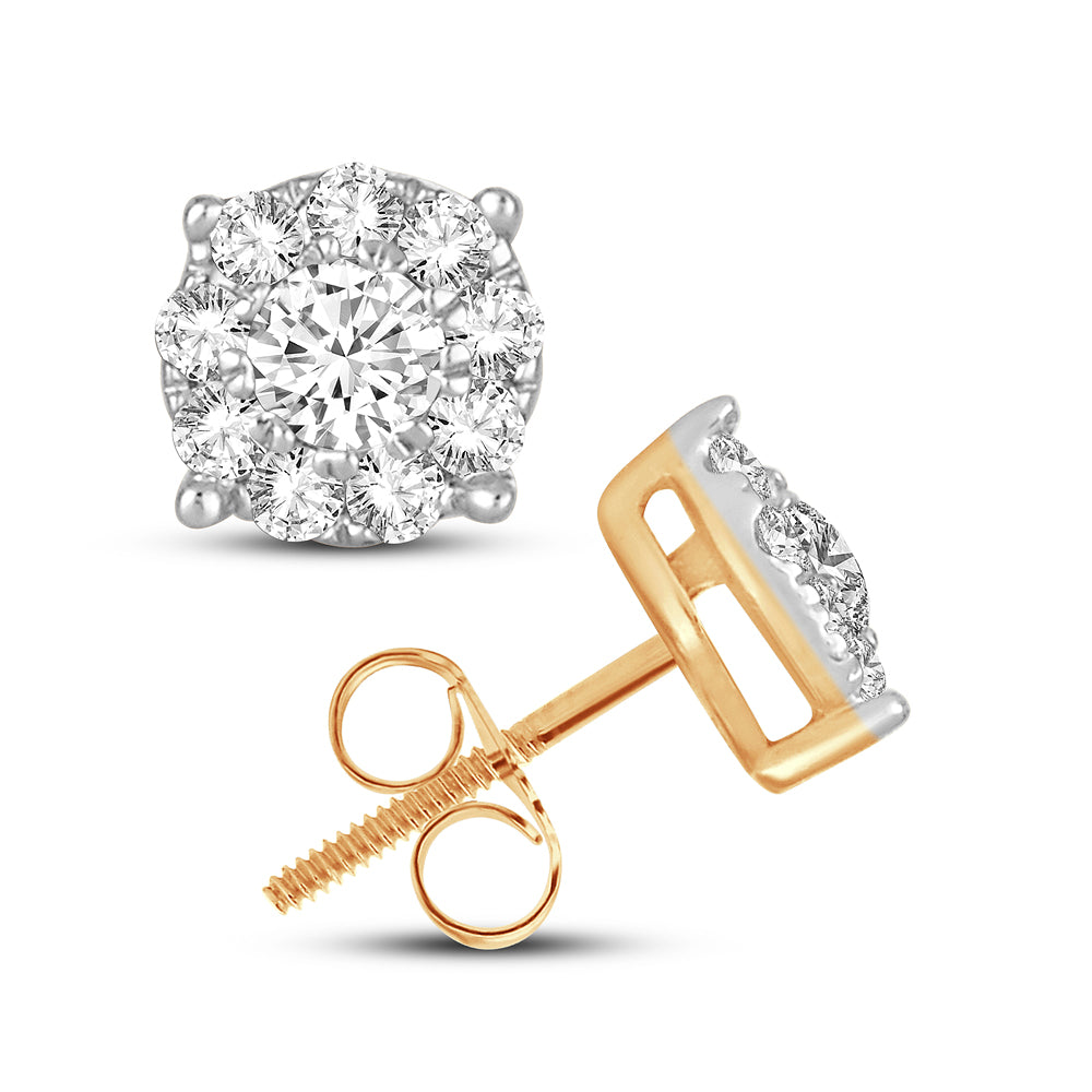 Gorgeous 14K 0.33CT DIAMOND EARRNIG