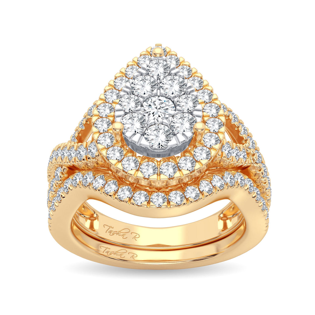Elegant 14K 1.50CT Diamond Bridal Ring