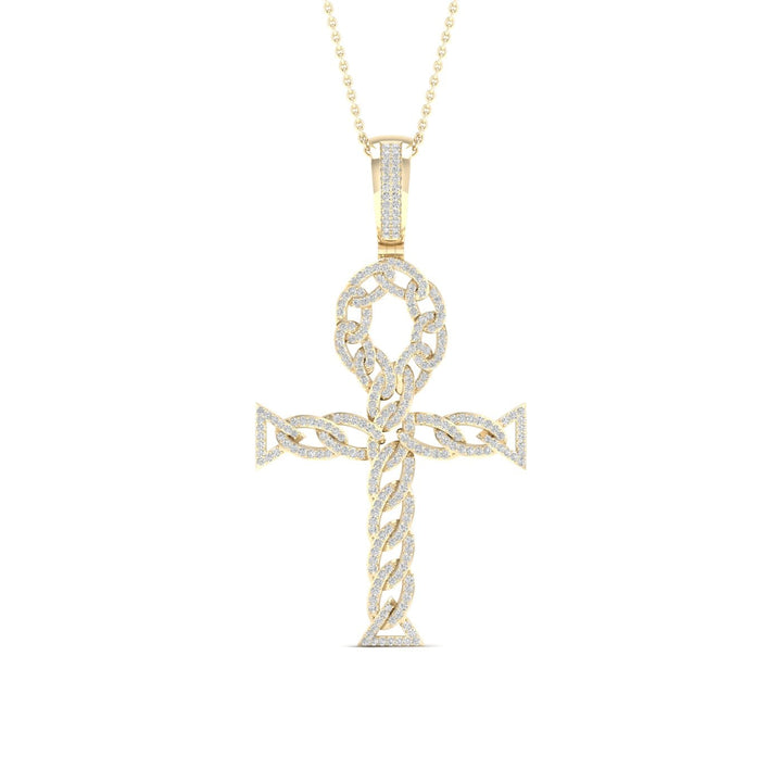 10K 0.70CT Diamond Pendant