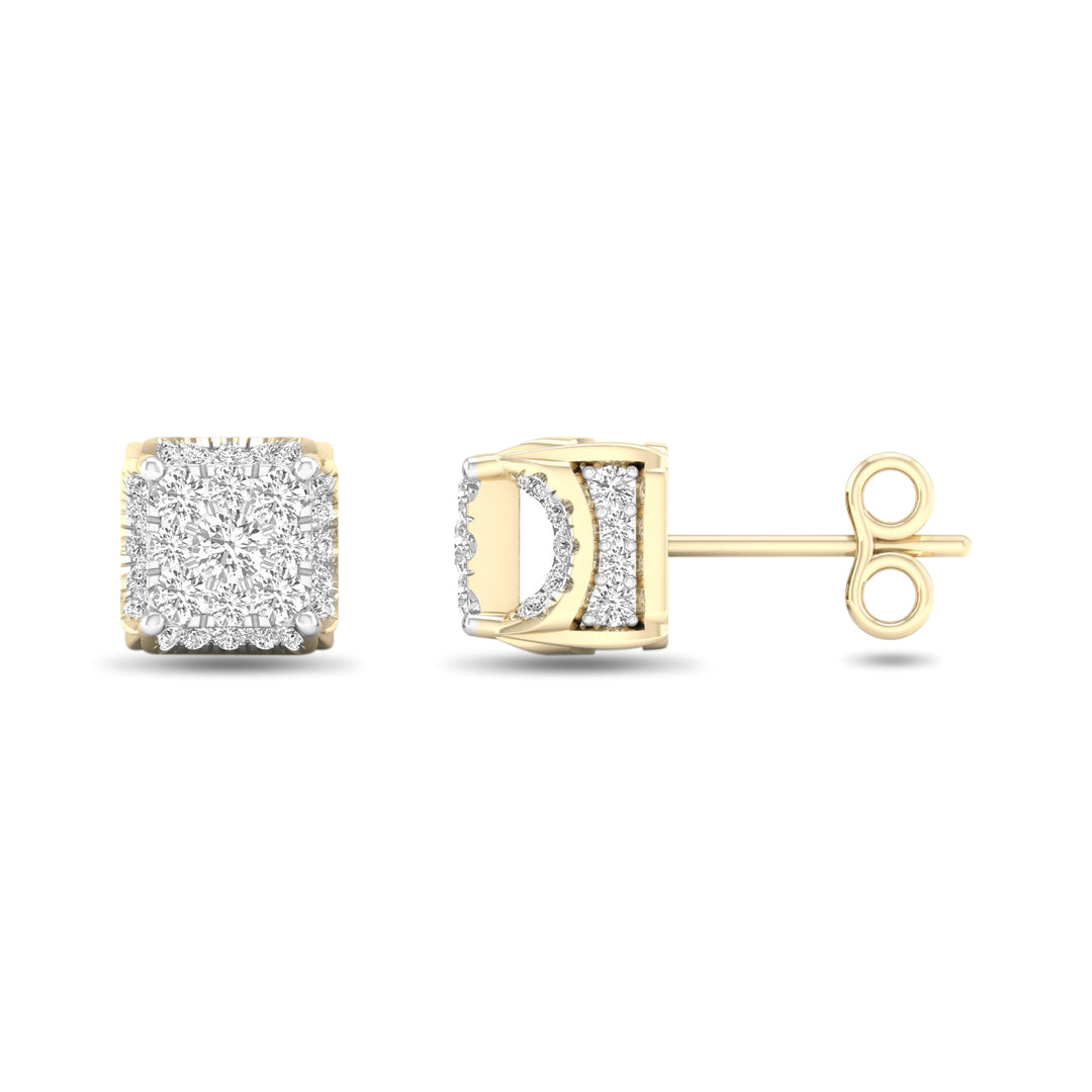 Elegant 10K 0.50CT Diamond Earring