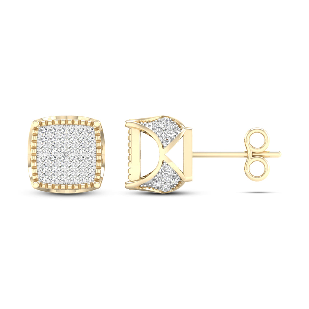 Elegant 10K 0.33CT Diamond Earring