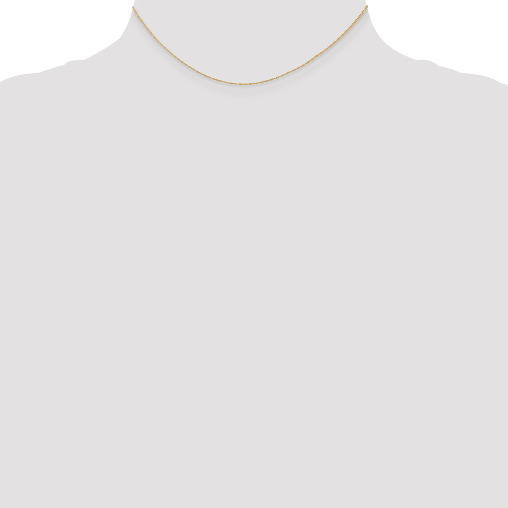 14k .5 mm Carded Cable Rope Chain