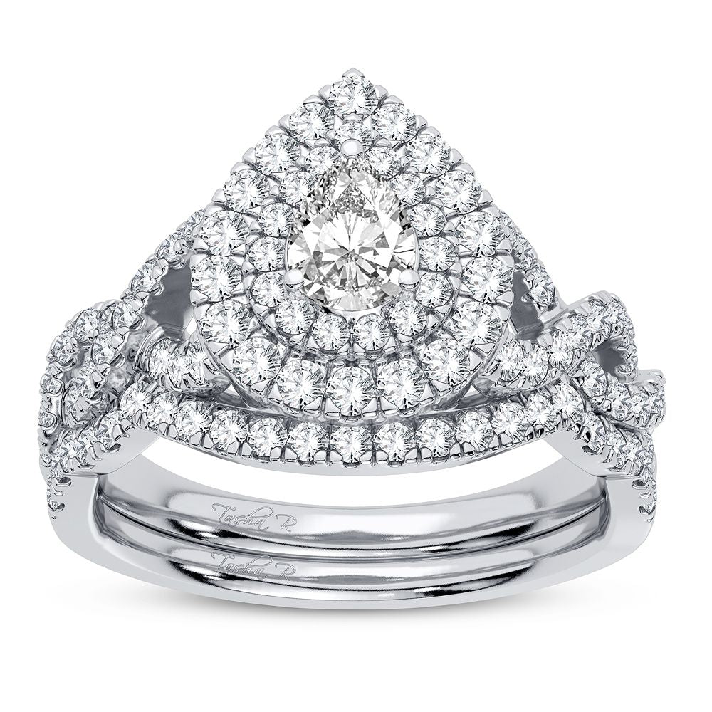Timeless 14K White Gold 1CT Diamond Womens Bridal Ring