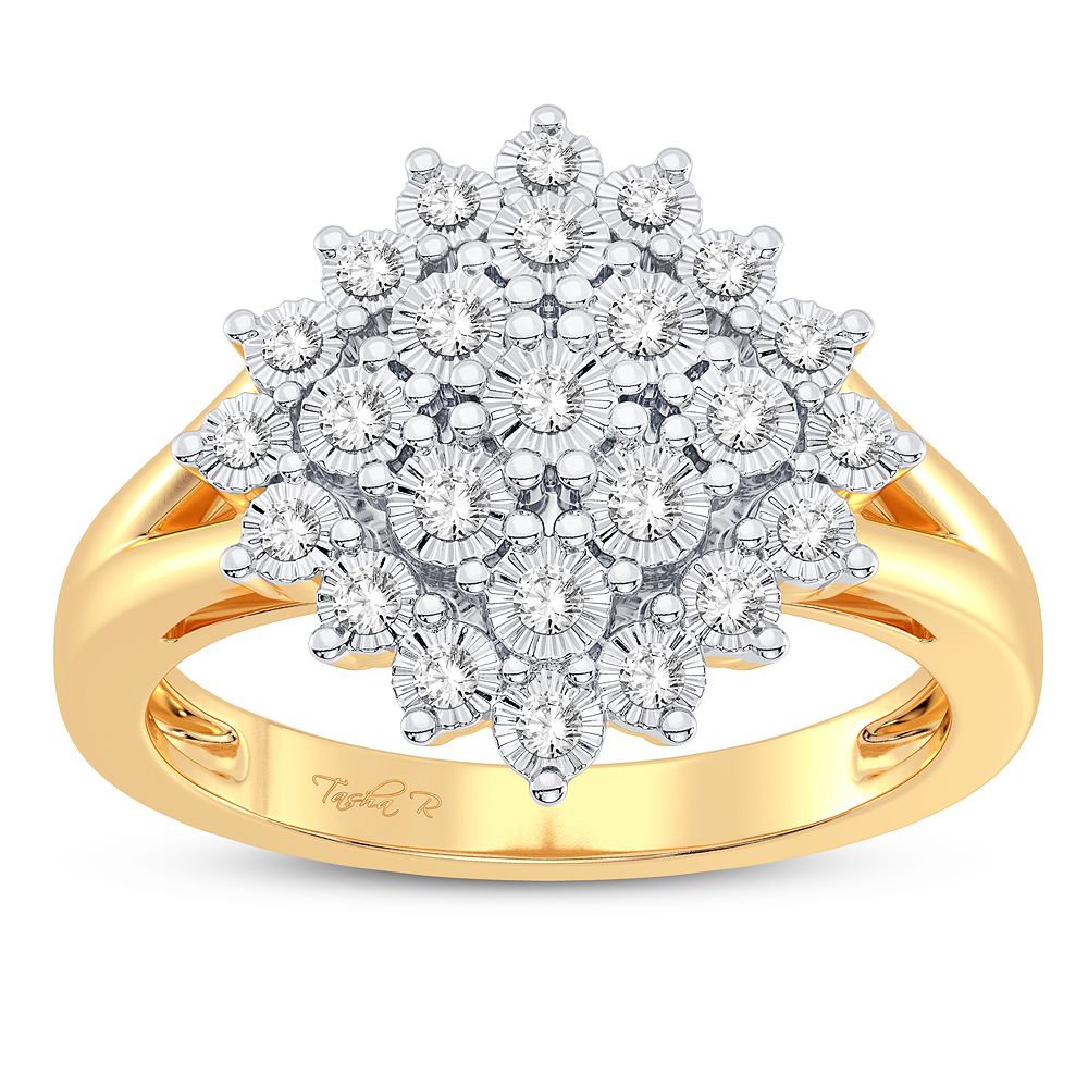 Magnifcnet 10K 0.10CT DIAMOND RING