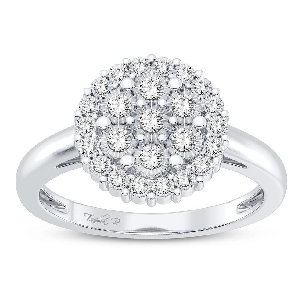 Elegant 10K 0.10CT DIAMOND RING