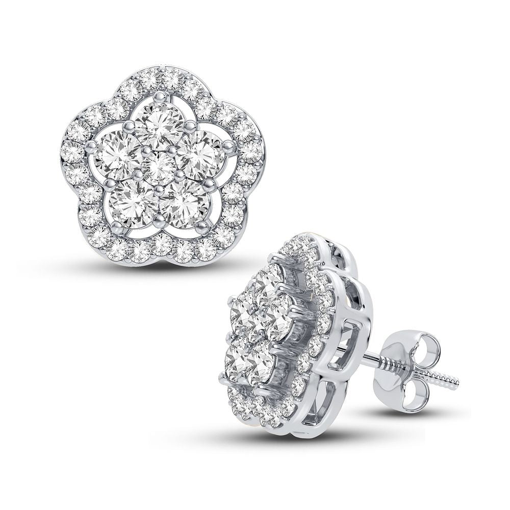 Magnifcnet 14K 1.00CT DIAMOND EARRING