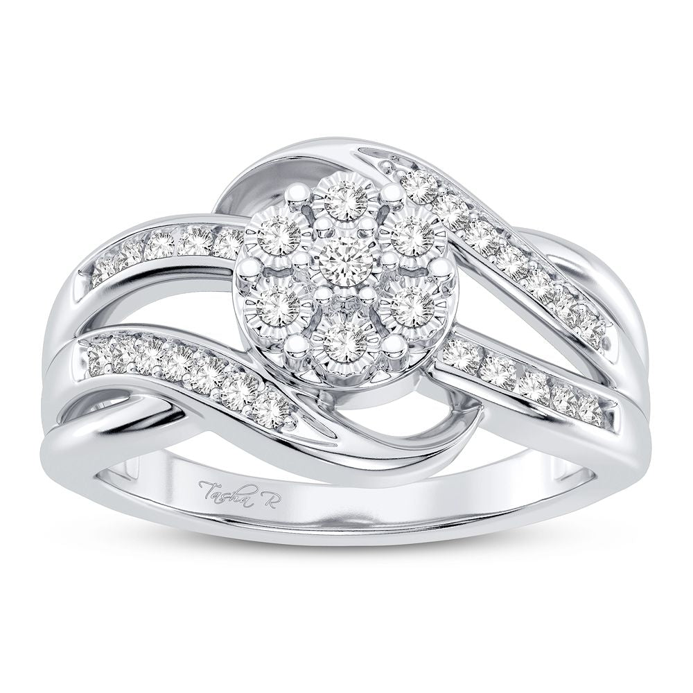 Magnifcnet 10K 0.25CT DIAMOND RING