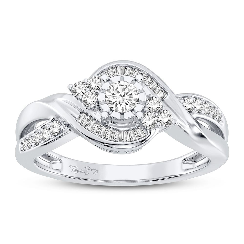 Exquisite 10K 0.25CT DIAMOND RING