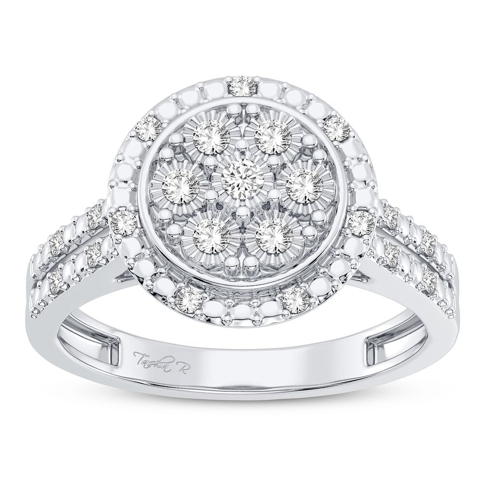 Exquisite 10K 0.10CT DIAMOND RING
