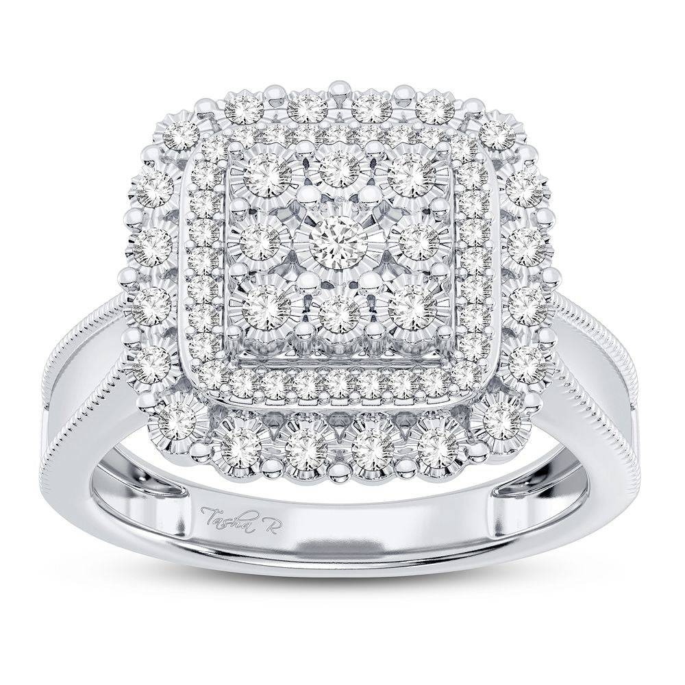 Magnifcnet 10K 0.25CT DIAMOND RING