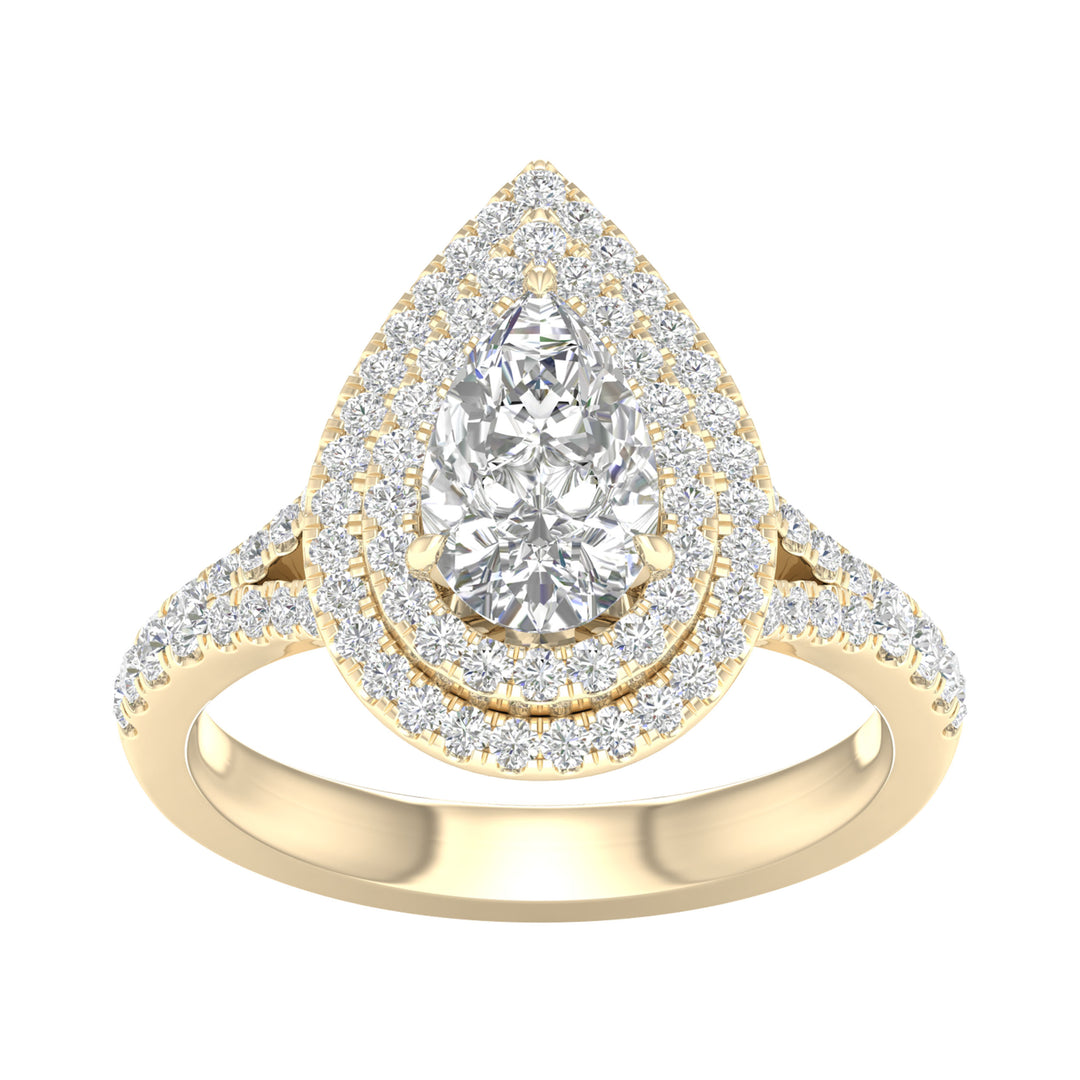 14K 2.00CT Certified Lab Grown Diamond Ring ( IGI Certified )