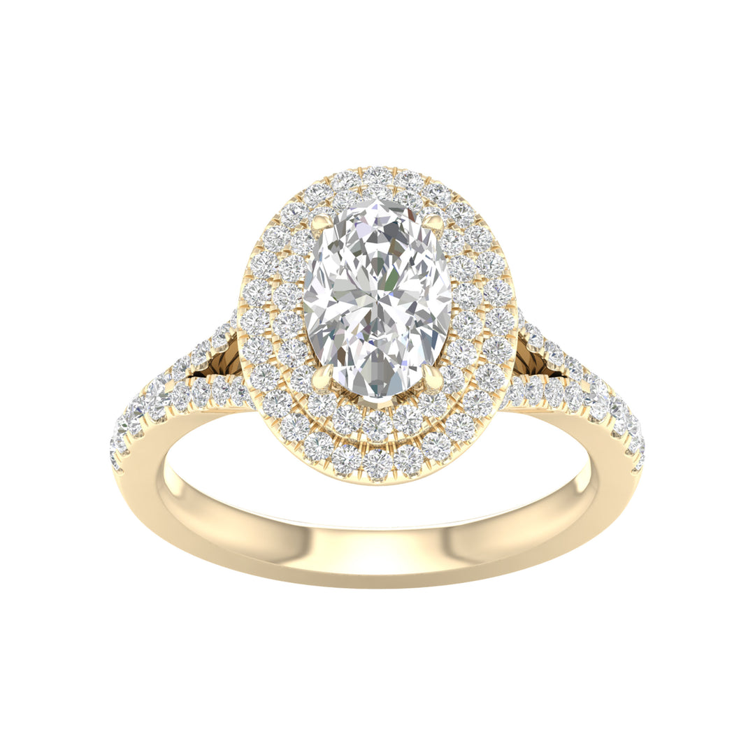 14K 2.00CT Certified Lab Grown Diamond Ring ( IGI Certified )