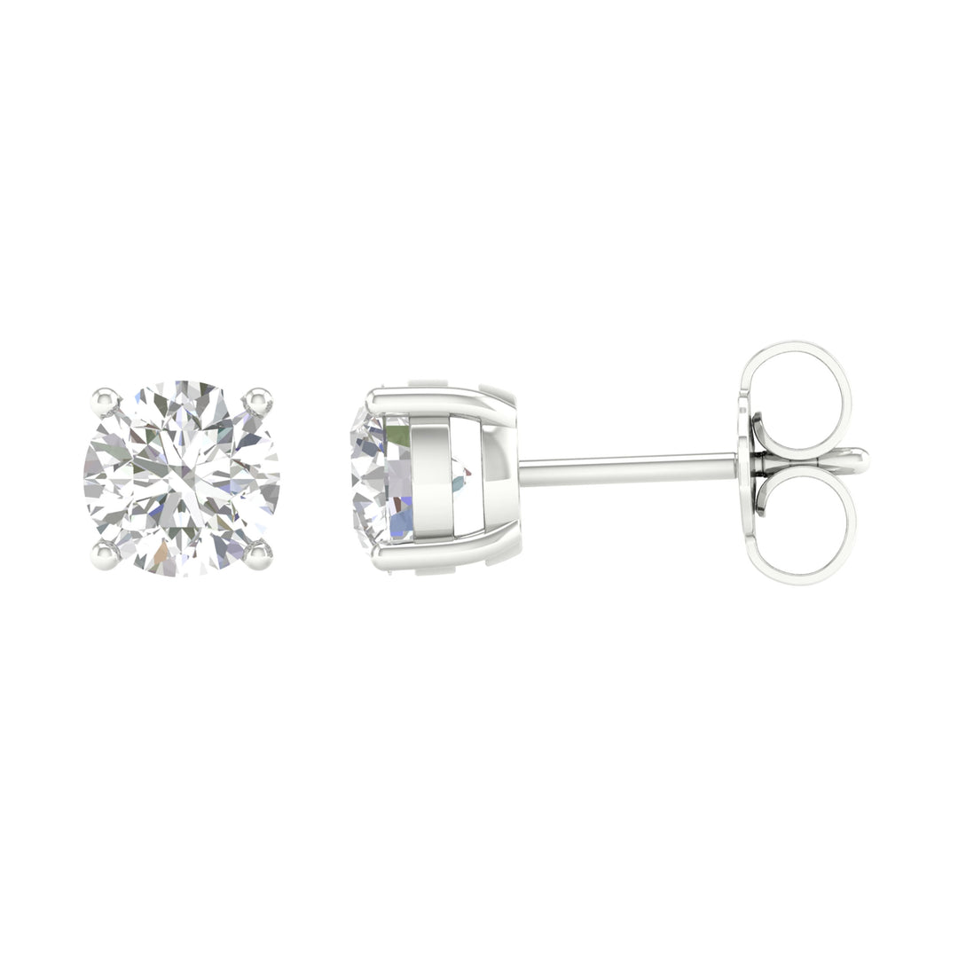 14K 2.00CT Certified Lab Grown Diamond Earring ( IGI Certified )