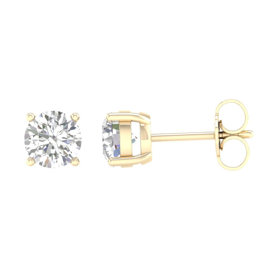 14K 1.50CT Certified Lab Grown Diamond Earring ( IGI Certified )