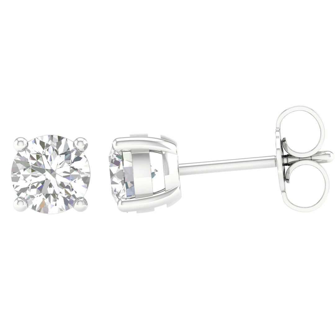 14K 1.00CT Certified Lab Grown Diamond Earring ( IGI Certified )