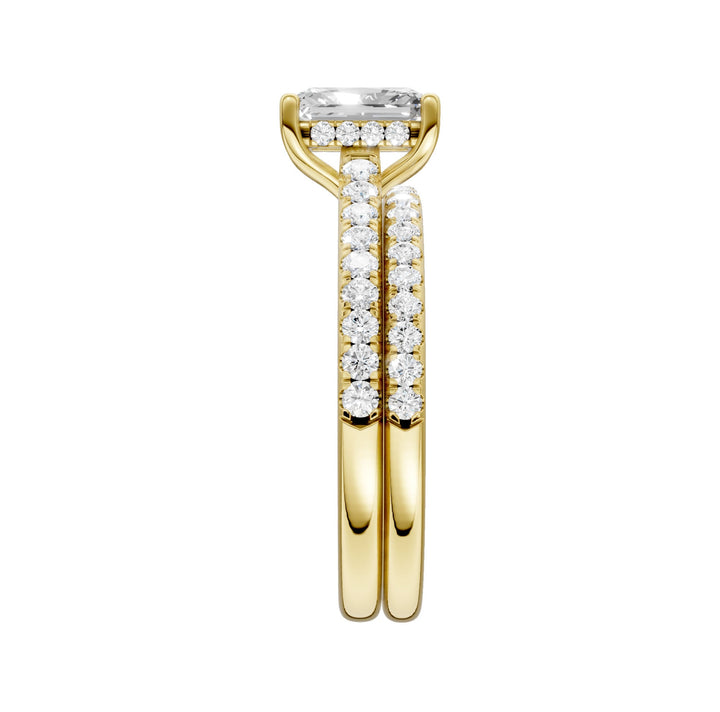 14K 1.50CT Certified Lab Grown Diamond Bridal Set