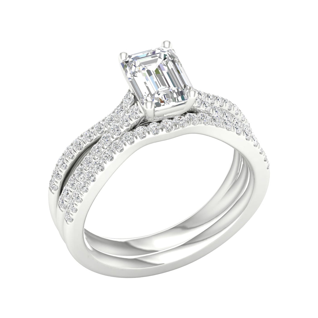 14K 1.40ct Lab Grown Diamond Bridal Set