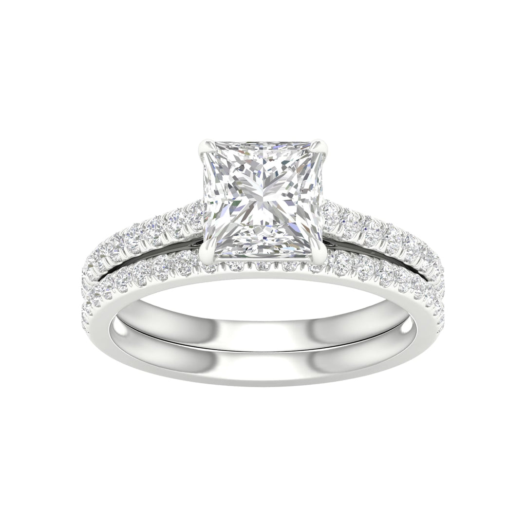 14K 2.50CT Lab Diamond Bridal Set