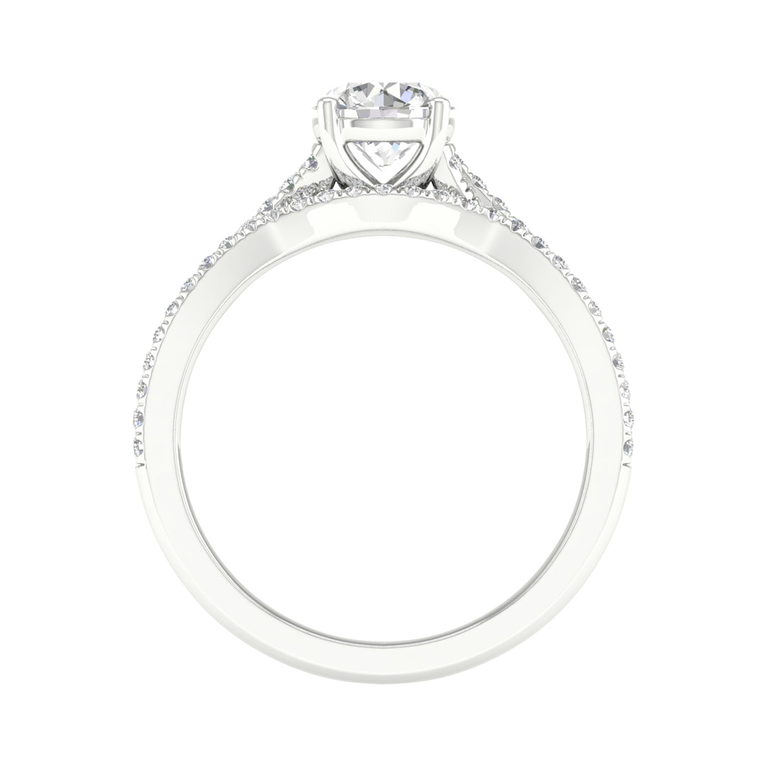 14K 1.40CT Lab Grown Diamond Bridal Set