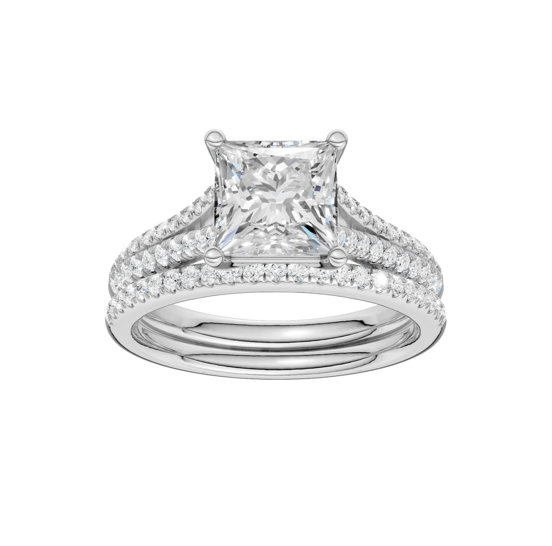 Certified Lab Grown 14K 2.40CT Diamond Bridal Set