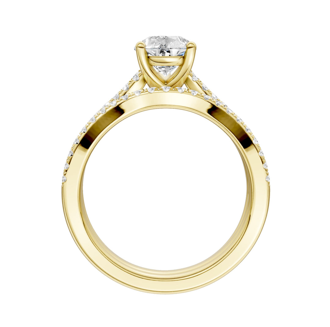 14K 1.40ct Lab Grown Diamond Bridal Set