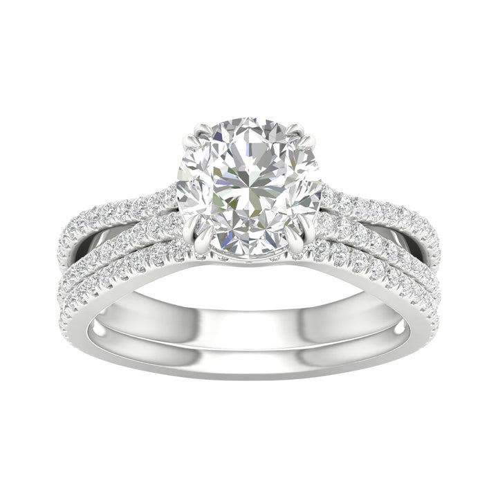 Certified Lab Grown 14K 2.50CT Diamond Bridal Set