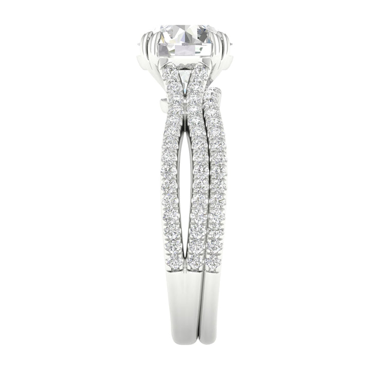 Certified Lab Grown 14K 2.50CT Diamond Bridal Set