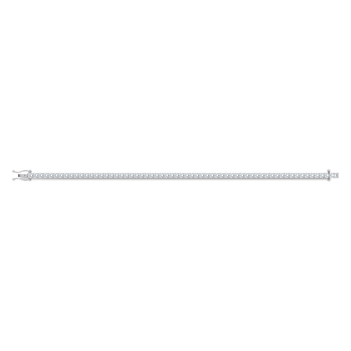 14K 4.98CT Certified Lab Grown Tennis Bracelet