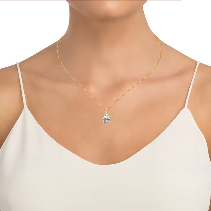 14K 1.00CT Certified Lab Grown  PENDANT