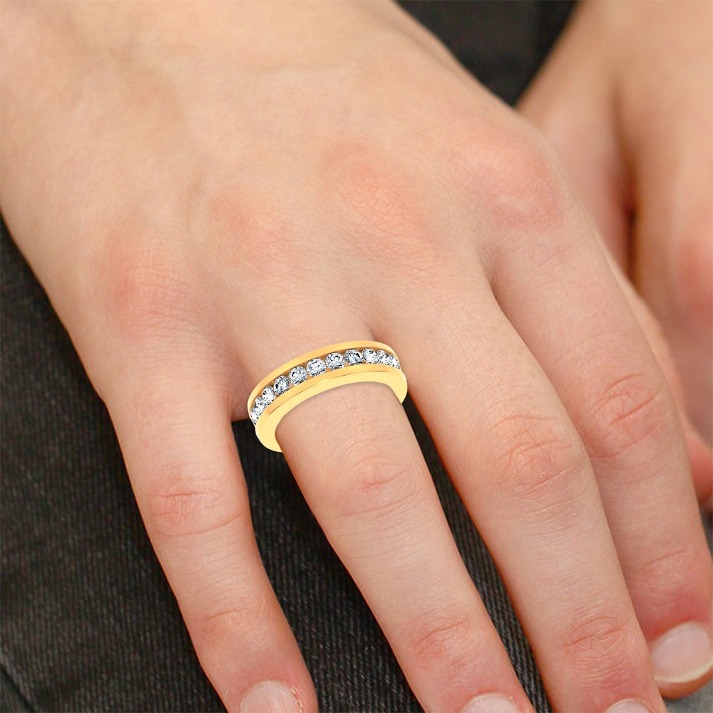14K 1.00CT DIAMOND MEN'S RING