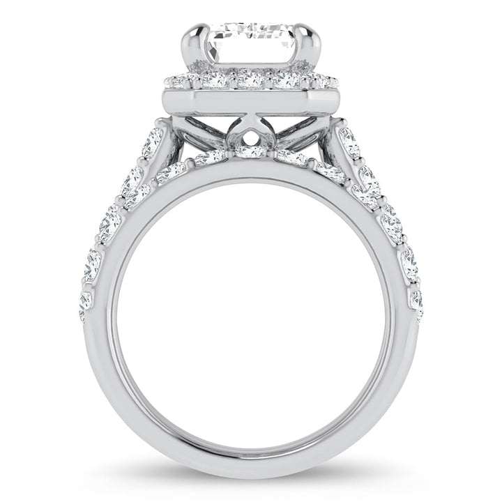 14K 5.00CT Certified Lab Grown Diamond Bridal Ring