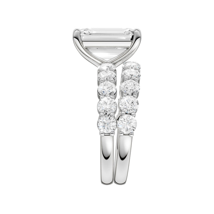 14K 6.00CT Certified Lab Grown Diamond Bridal Set