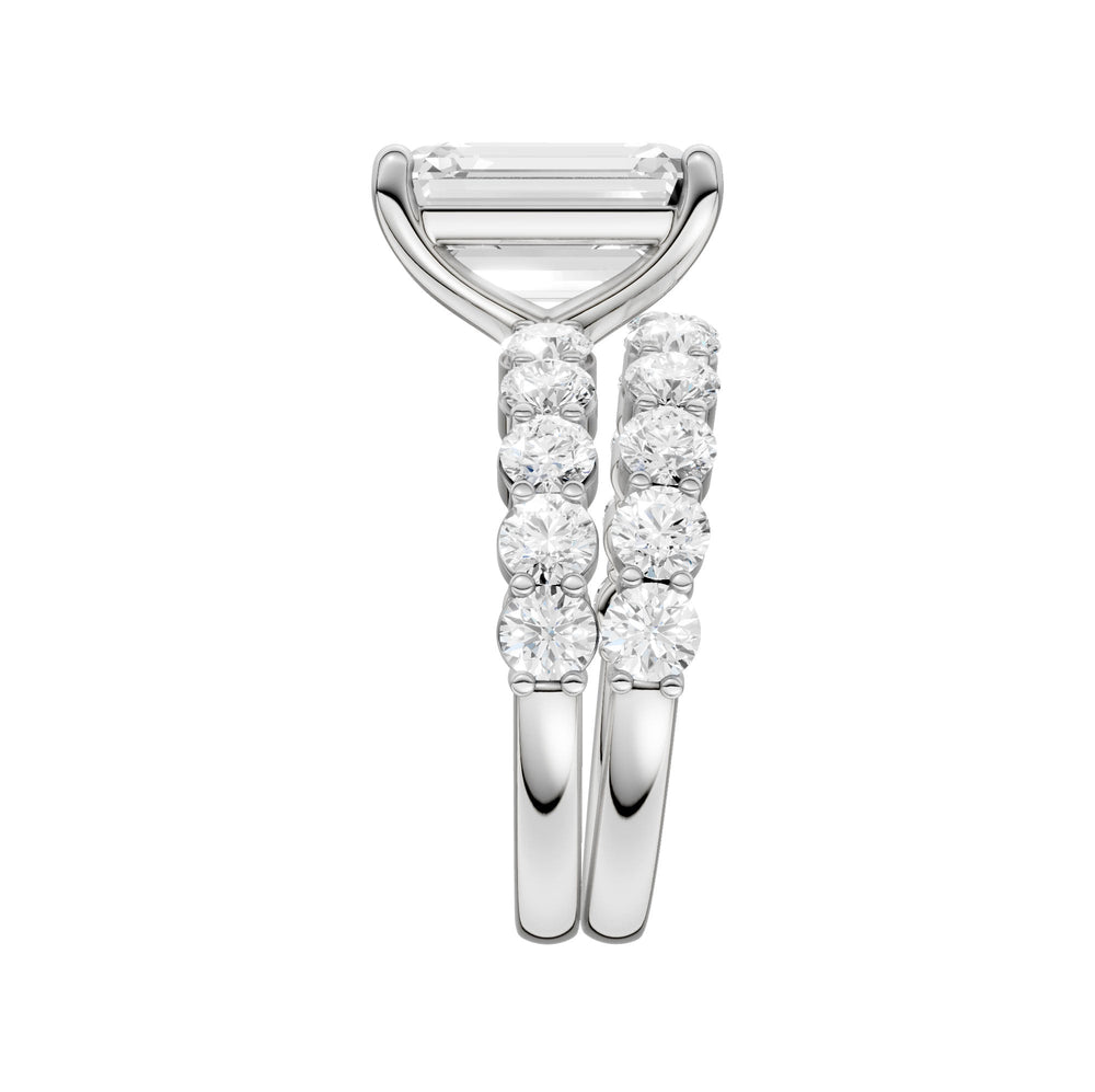 14K 6.00CT Certified Lab Grown Diamond Bridal Set