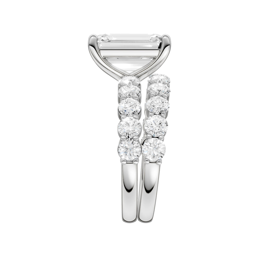 14K 6.00CT Certified Lab Grown Diamond Bridal Set