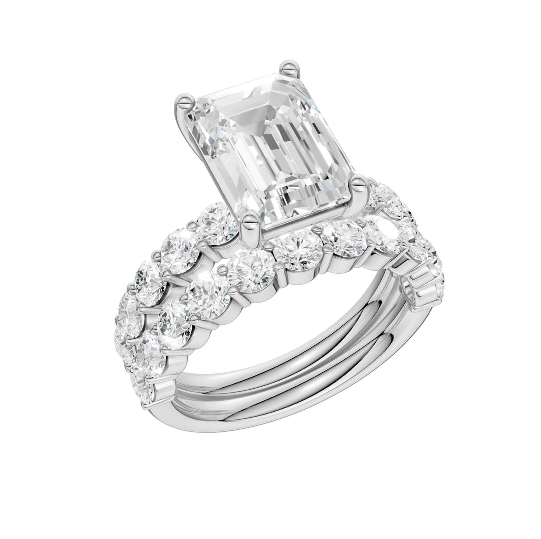 14K 6.00CT Certified Lab Grown Diamond Bridal Set