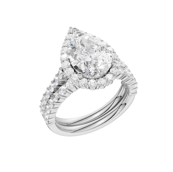 14K 4.00CT DIAMOND BRIDAL SET