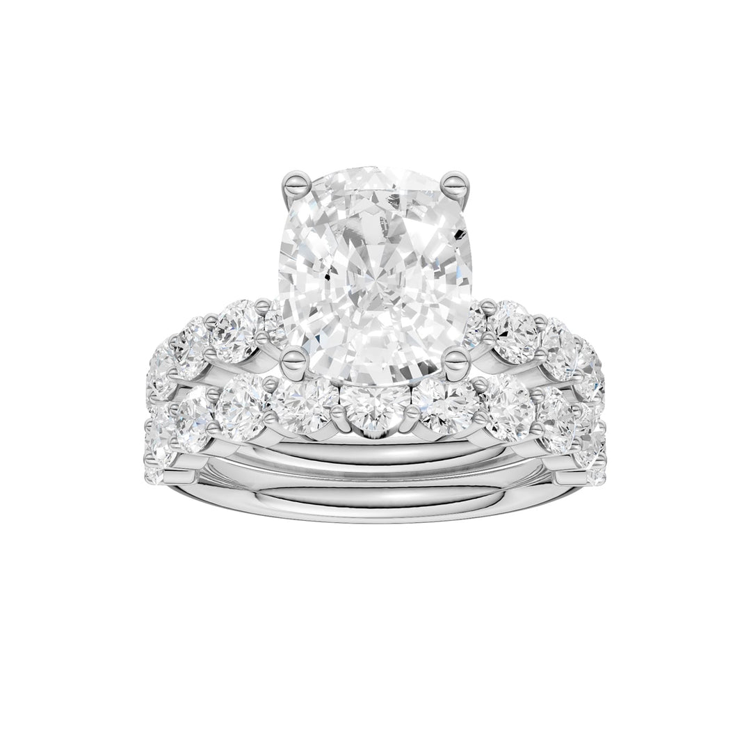 14K 6.00CT Certified Lab Grown Diamond Bridal Set