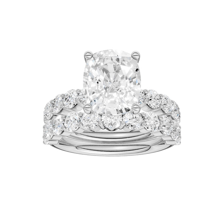 14K 6.00CT Certified Lab Grown Diamond Bridal Set