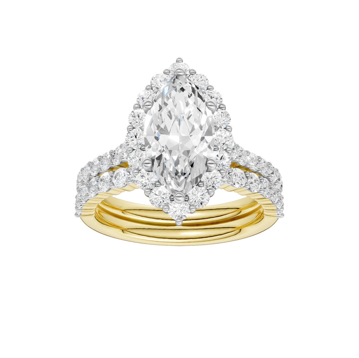 14K 3.00CT DIAMOND BRIDAL SET