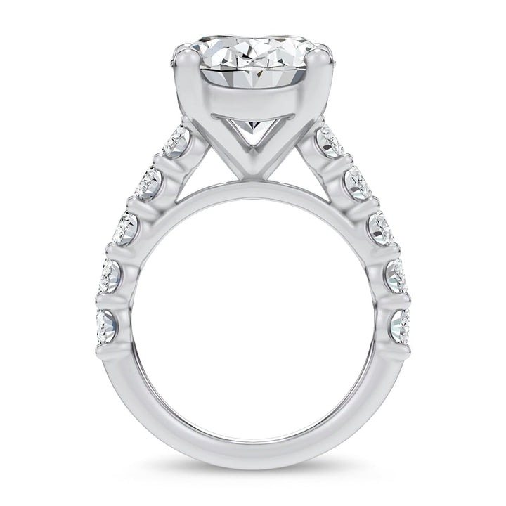 14k 10.00CT Certified Lab Grown Engagement Ring