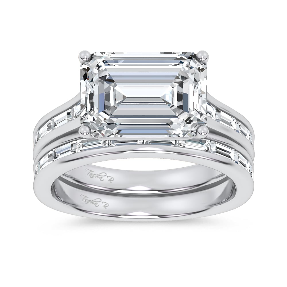 14K 5.72CT Certified Lab Grown Diamond Bridal Set